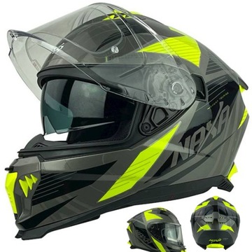 KASK MOTOCYKLOWY INTEGRALNY NAXA F31/E + BLENDA PINLOCK ROZMIAR L