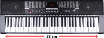 DUŻY KEYBOARD ORGANY DO NAUKI I ZABAWY PIANINO EDUKACYJNE 61KL TRYB LEKCJI