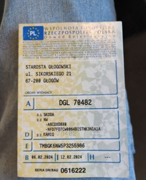 Skoda Kamiq Crossover 1.5 TSI 150KM 2024 Skoda Kamiq 2024r, 1.5 Benzyna. AUTOMAT. Uszkodzona. Poobijana. 1.5 Benzyna, zdjęcie 16