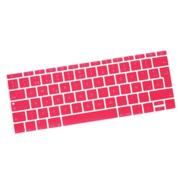 Силиконовая клавиатура премиум-класса, розовая фольга для испанской фонетической клавиатуры