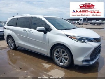 Toyota Sienna III 2022 Toyota Sienna 2022r., 2.5L 2.5 Hybryda 245KM