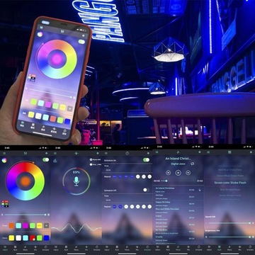 Светодиодная лента RGB 5050 Подсветка телевизора Изменение цвета Bluetooth 3м