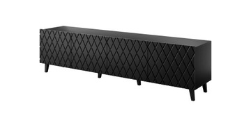 Szafka RTV ASTI czarna 200 cm- Cama Meble