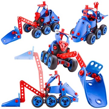 КОМПЛЕКТ КОНСТРУКЦИОННЫХ БЛОКОВ САМОЛЕТ ПОЕЗД ЭКСКАВАТОР