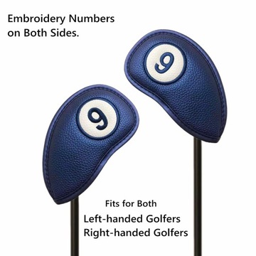 Чехлы на голову клюшки Number для гибрида Fairway Woods Driver, 11 шт., синие