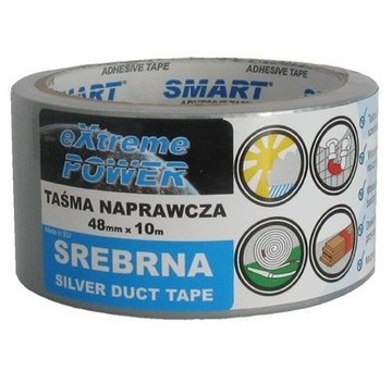 TAŚMA NAPRAWCZA SREBRNA DUCT TAPE 48mmx10m 1 sztuka