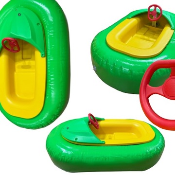 ŁÓDECZKA ELEKTRYCZNA DLA DZIECI ŁÓDKA PONTON ZIELONY dmuchany dmuchaniec