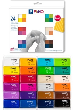 Staedtler Fimo MASA PLASTYCZNA 24 kolory BASIC