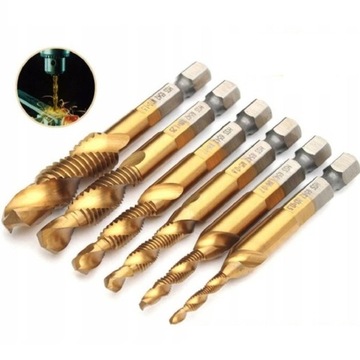 6 шт. СВЕРЛА HSS M3-M10