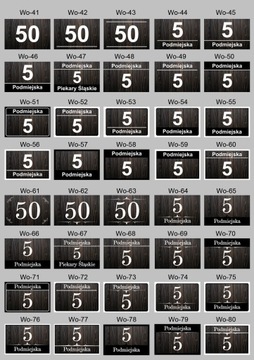 ДОСКА АДРЕСНАЯ ТАБЛИЧКА НОМЕР ДОМА 40х30 Wo НОВАЯ