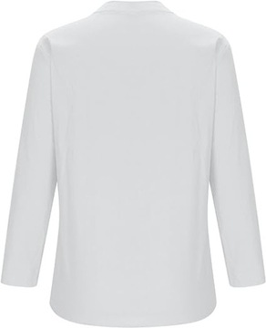 Biała bluzka koszulowa guziki casual luźna 4XL 48
