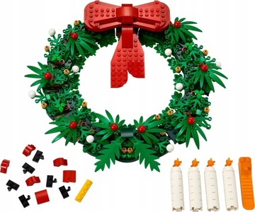 Klocki Lego Bożonarodzeniowy wieniec 2w1 Prezent święta