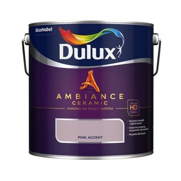 Dulux Ambience Ceramic 2,5L PINK ACCENT ceramik ceramiczna farba do wnętrz