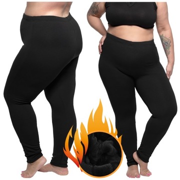 GETRY LEGINSY Z WYSOKIM STANEM SPODNIE LEGGINSY DAMSKIE OCIEPLANE 3XL/4XL