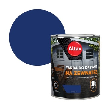 ALTAX FARBA DO DREWNA 0,75L NIEBIESKI POŁYSK