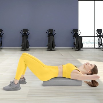 РОЛИК ДЛЯ МАССАЖА СПИНЫ НОГ РОЛИКОВЫЙ МАССАЖЕР СЕРЫЙ 45