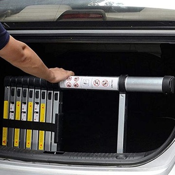 СКЛАДНАЯ ТЕЛЕСКОПИЧЕСКАЯ ЛЕСТНИЦА 2,6 м, нержавеющая сталь