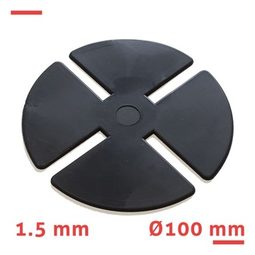 Резиновая опора для террас, опора для плит толщиной 8 мм.