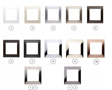 Белый Simon 54 Premium одинарная рама