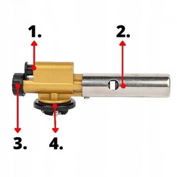 газовая горелка мощностью 1300 Вт + 4 баллона