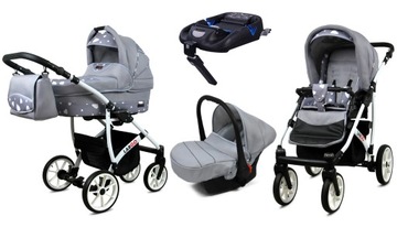 BabyLux Wózek 4w1 dziecięcy Largo + baza ISOFIX