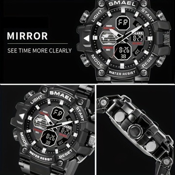 SMAEL красочные аналогово-цифровые мужские кварцевые часы