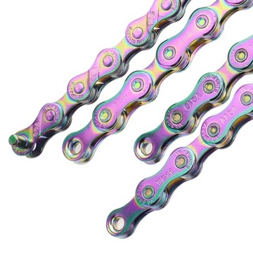 Łańcuch rowerowy Kompaktowa konstrukcja 9Speed Rainbow