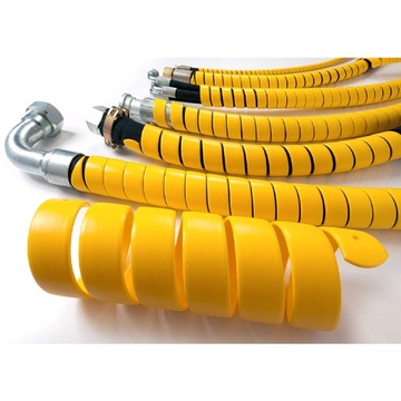 Osłona spiralna węży hydraulicznych 43-55mm żółta