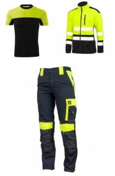 UBRANIE ROBOCZE KOMPLET OSTRZEGAWCZY ODBLASKOWY 58