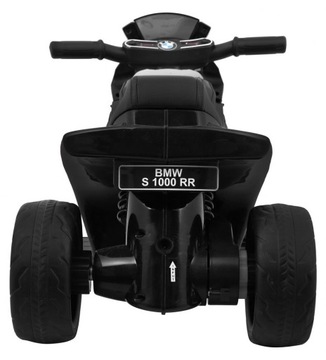 Для детей Мотоцикл BMW S1000 RR Mini на аккумуляторе, черный, 3 колеса, светодиодные звуки