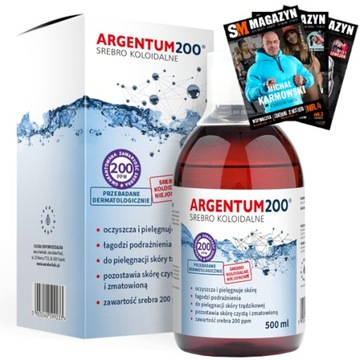 AURA ARGENTUM200 SREBRO KOLOIDALNE 200 ppm 500 ml