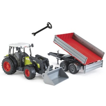 Bruder 02112 traktor z ładowaczem i przyczepą TRAKTOR Claas Nectis 267F