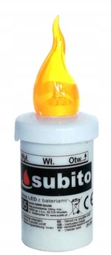 ZNICZ LED S-5 Subito żółty efekt płomienia