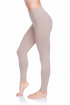 ЛЕГГИНСЫ ЖЕНСКИЕ ИЗ ХЛОПКА С ВЫСОКОЙ ПОСАДКОЙ, ЛЕГГИНСЫ ДЛЯ ПОХУДЕНИЯ, БЕЛЫЕ 3Л