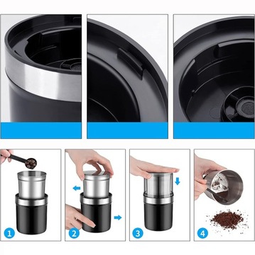 КОФЕМОЛКА ТРАВЫ ЗЕРНОВЫЕ ЛЕН ПЕРЕЦ ЭЛЕКТРИЧЕСКИЙ ИЗМЕЛЬЧИТЕЛЬ С ЛЕЗВИЯМИ