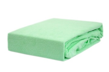 Prześcieradło frotte z gumką 160x200 seledyn