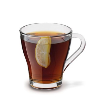 Elegancka SZKLANKA DO HERBATY szklany KUBEK DO KAWY NAPOJÓW z uchem 250ml