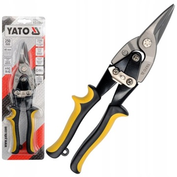 НОЖНИЦЫ YATO ДЛЯ РЕЗКИ ПРЯМОГО ЛИСТОВОГО МЕТАЛЛА 250 ММ YT-1962
