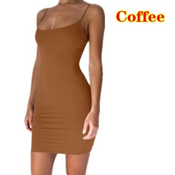 2023 S-5XL Summer New Pure Color Sundress Sexy Spa