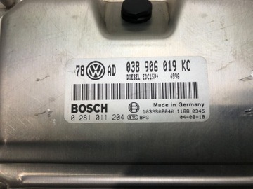JEDNOTKA MOTORU PASSAT B5 FACELIFT 1.9TDI 038906019KC