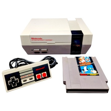 ŁADNA KONSOLA NINTENDO NES NESE-001 + gry Super Mario i Duck Hunt