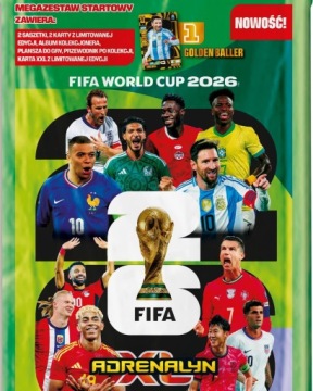 Karty PANINI FIFA WORLD CUP 2026 MEGA ZESTAW STARTOWY ALBUM LIMITED +MESSI