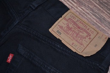 LEVIS 501 LEGENDARY STRAIGHT BLACK SPODNIE JEANS MEN 30/30