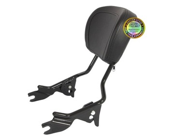 Черный пассажирский сисси-бар для Harley Touring 09-22