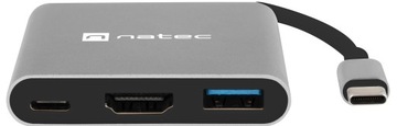 NATEC Fowler Mini Adpater USB-C Hub DeX Многопортовая док-станция HDMI 4K