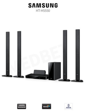 ДОМАШНИЙ КИНОТЕАТР SAMSUNG HT-H5550 5.1 1000 Вт BLURAY DVD CD BLUETOOTH РАДИО FM RDS