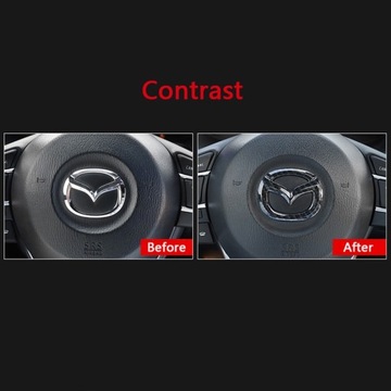 Наклейка с логотипом MAZDA на руль.