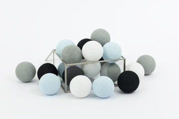 Zestaw lampek Cotton Balls Blue Dream 10 kul