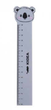 Linijka z figurka 15cm Kidea Zielony