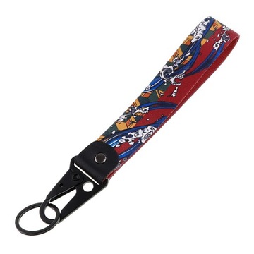 Japanese Anime Key Ring Lanyard Tags Key Strap Tow Sides Thermoprint
